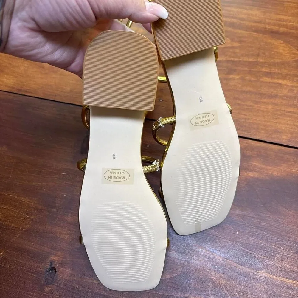 Unbranded Women's Gold Sandals